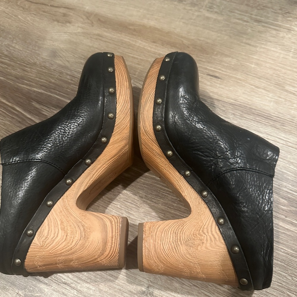 Kork ease studded black leather clog 8 - Picture 5 of 6